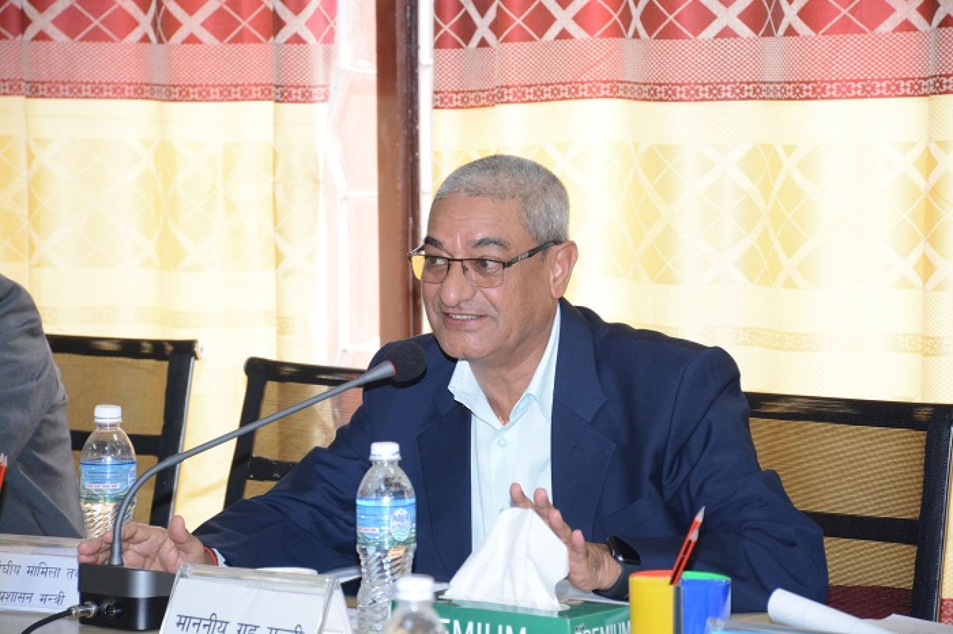 Home Minister assures of acceleration of post-quake reconstruction drive